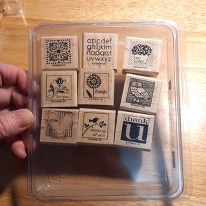 Cute by the inch Stampin Up set of 9